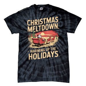 Christmas Meltdown. Santa Climate Change Global Warming Tie-Dye T-Shirt