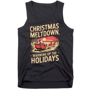 Christmas Meltdown. Santa Climate Change Global Warming Tank Top