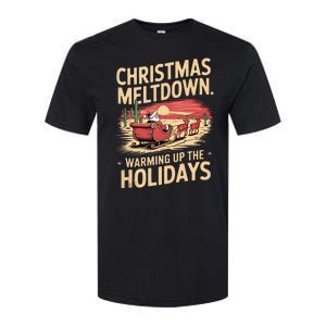 Christmas Meltdown. Santa Climate Change Global Warming Softstyle CVC T-Shirt