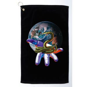 Cobra Motif Snake Design Reptile Animal Reptiles Snakes Platinum Collection Golf Towel