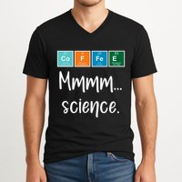 COFFEE Mmmm... Science V-Neck T-Shirt