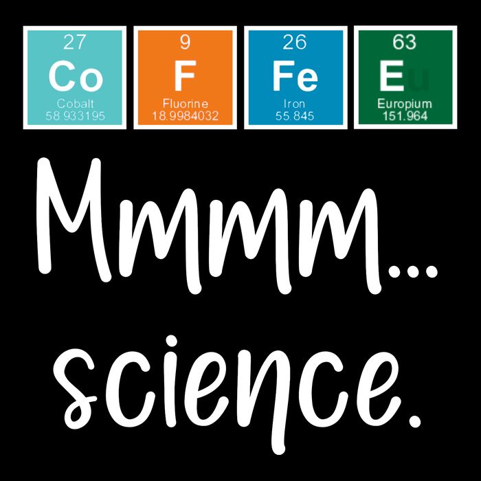 COFFEE Mmmm... Science V-Neck T-Shirt