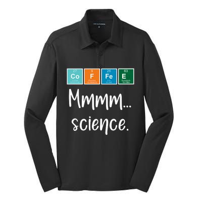 COFFEE Mmmm... Science Silk Touch Performance Long Sleeve Polo