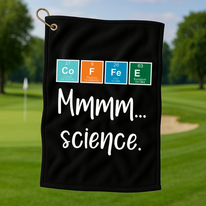 COFFEE Mmmm... Science Golf Towel