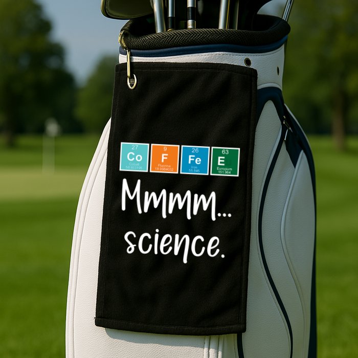 COFFEE Mmmm... Science Golf Towel