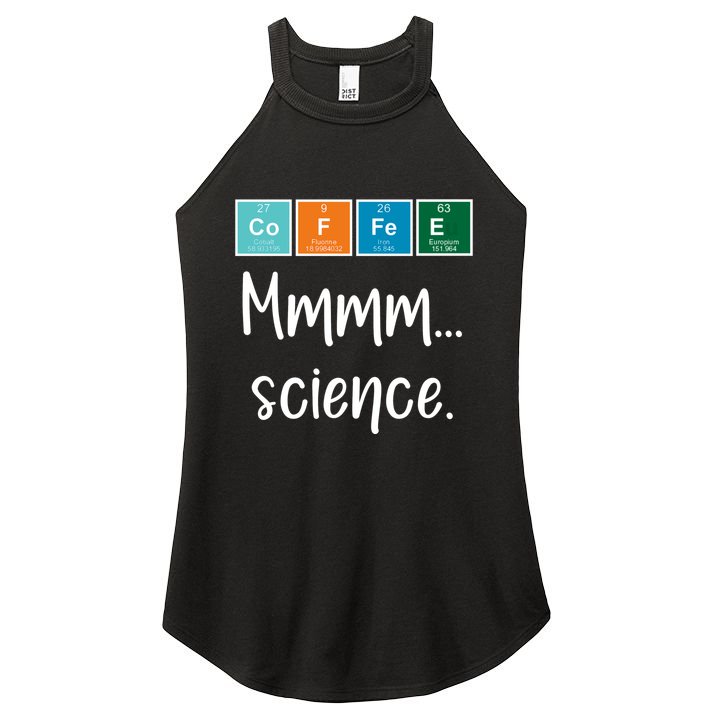 COFFEE Mmmm... Science Women's Perfect Tri Rocker Tank