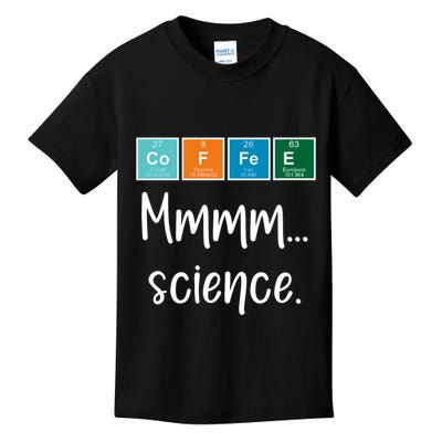 COFFEE Mmmm... Science Kids T-Shirt