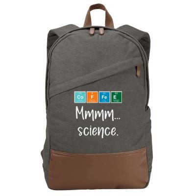 COFFEE Mmmm... Science Cotton Canvas Backpack