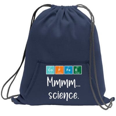 COFFEE Mmmm... Science Sweatshirt Cinch Pack Bag