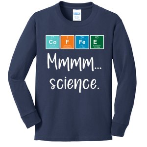 COFFEE Mmmm... Science Kids Long Sleeve Shirt