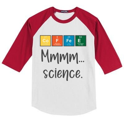 COFFEE Mmmm... Science Kids Colorblock Raglan Jersey