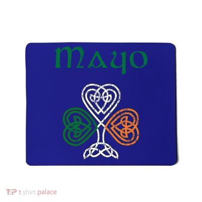 County Mayo Shamrock Ireland Flag Craic And Ceol Gift Mousepad