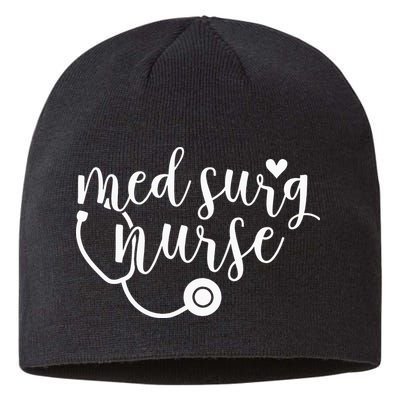 Cute Med Surg Nurse Design Medical Surgical Nurse RN Sustainable Beanie