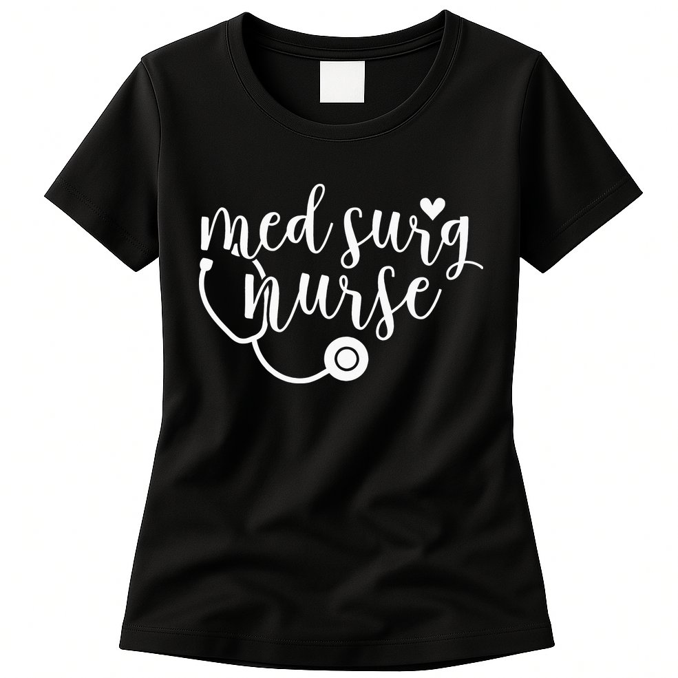 Cute Med Surg Nurse Design Medical Surgical Nurse RN Womens T-Shirt