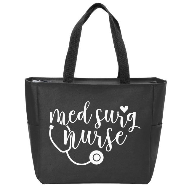 Cute Med Surg Nurse Design Medical Surgical Nurse RN Zip Tote Bag