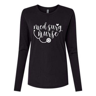 Cute Med Surg Nurse Medical Surgical Nurse RN Womens Cotton Relaxed Long Sleeve T-Shirt