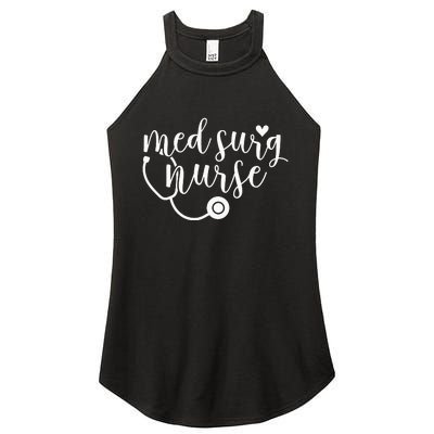 Cute Med Surg Nurse Medical Surgical Nurse RN Women's Perfect Tri Rocker Tank