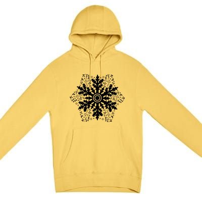 Christmas Mathematics Snowflake Math Teacher Student Pajamas Premium Pullover Hoodie