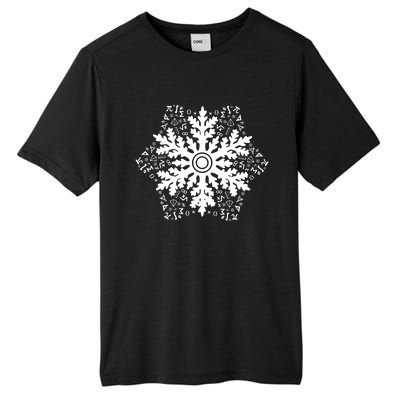 Christmas Mathematics Snowflake Math Teacher Student Pajamas Tall Fusion ChromaSoft Performance T-Shirt