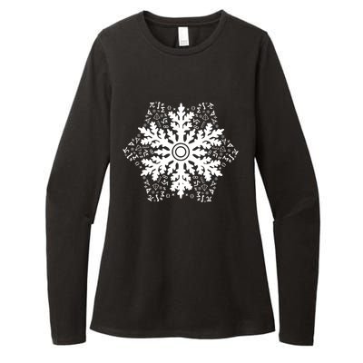 Christmas Mathematics Snowflake Math Teacher Student Pajamas Womens CVC Long Sleeve Shirt