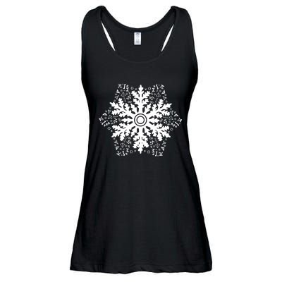 Christmas Mathematics Snowflake Math Teacher Student Pajamas Ladies Essential Flowy Tank