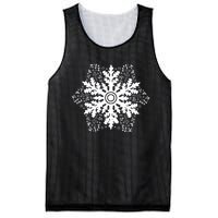 Christmas Mathematics Snowflake Math Teacher Student Pajamas Mesh Reversible Basketball Jersey Tank