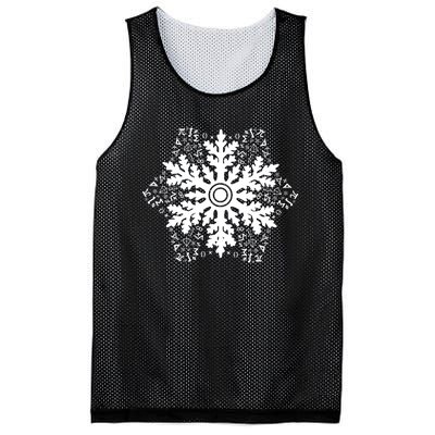 Christmas Mathematics Snowflake Math Teacher Student Pajamas Mesh Reversible Basketball Jersey Tank