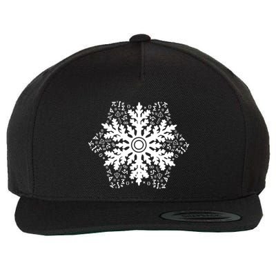 Christmas Mathematics Snowflake Math Teacher Student Pajamas Wool Snapback Cap