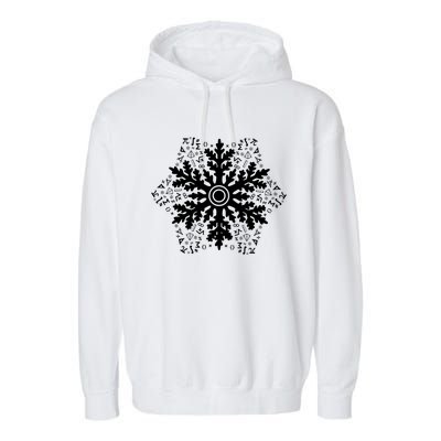 Christmas Mathematics Snowflake Math Teacher Student Pajamas Garment-Dyed Fleece Hoodie