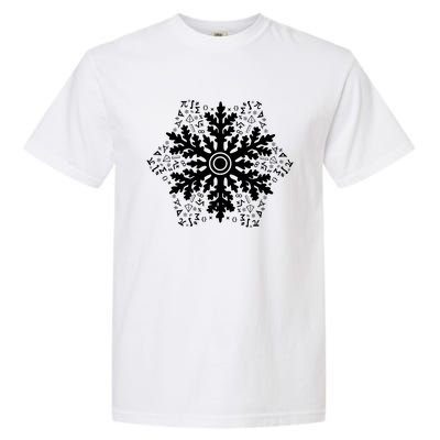 Christmas Mathematics Snowflake Math Teacher Student Pajamas Garment-Dyed Heavyweight T-Shirt