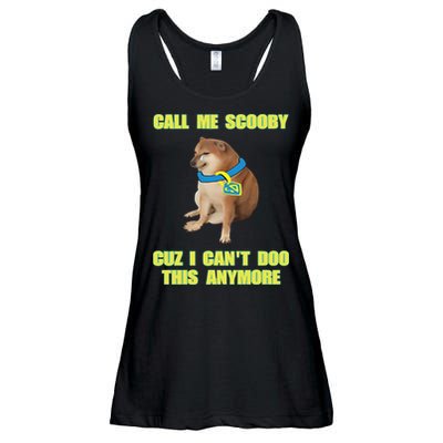 Call Me Scooby Cuz I Cant Doo This Anymore Ladies Essential Flowy Tank