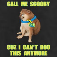 Call Me Scooby Cuz I Cant Doo This Anymore Crop Fleece Hoodie