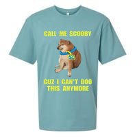 Call Me Scooby Cuz I Cant Doo This Anymore Sueded Cloud Jersey T-Shirt