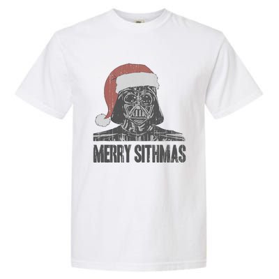 Christmas Merry Sithmas Distressed Garment-Dyed Heavyweight T-Shirt