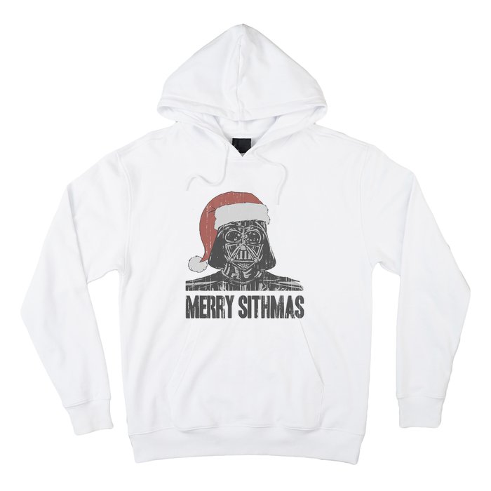 Christmas Merry Sithmas Distressed Hoodie