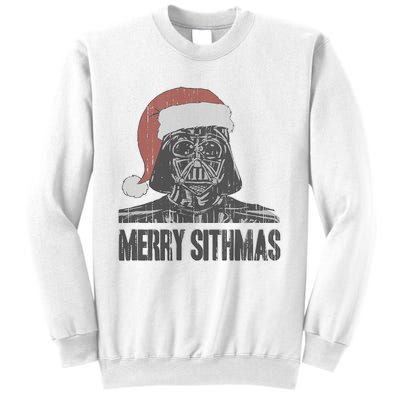 Christmas Merry Sithmas Distressed Sweatshirt