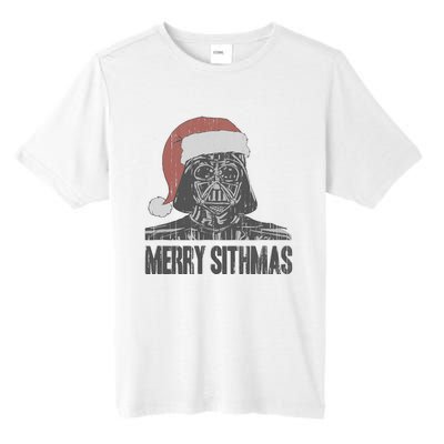 Christmas Merry Sithmas Distressed Tall Fusion ChromaSoft Performance T-Shirt