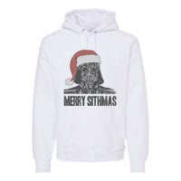 Christmas Merry Sithmas Distressed Premium Hoodie