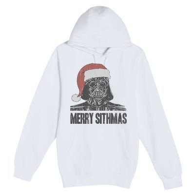 Christmas Merry Sithmas Distressed Premium Pullover Hoodie