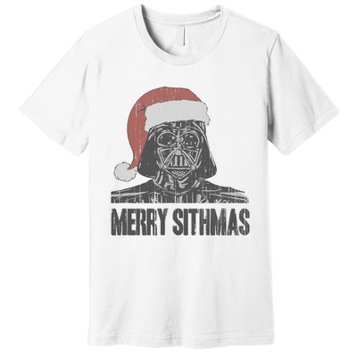 Christmas Merry Sithmas Distressed Premium T-Shirt