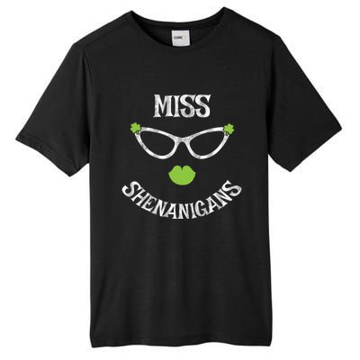 Cute Miss Shenanigans Funny St Patrick's Day Lucky Irish Gift Tall Fusion ChromaSoft Performance T-Shirt