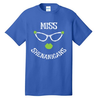 Cute Miss Shenanigans Funny St Patrick's Day Lucky Irish Gift Tall T-Shirt