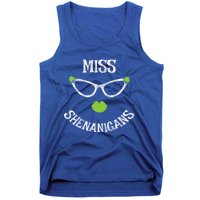 Cute Miss Shenanigans Funny St Patrick's Day Lucky Irish Gift Tank Top