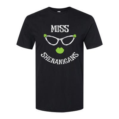 Cute Miss Shenanigans Funny St Patrick's Day Lucky Irish Gift Softstyle® CVC T-Shirt