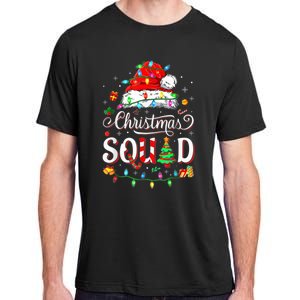 Christmas Morning Squad Red Buffalo Plaid Tree Santa Family Adult ChromaSoft Performance T-Shirt