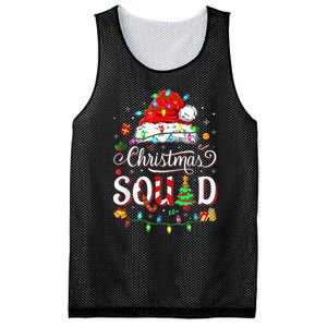 Christmas Morning Squad Red Buffalo Plaid Tree Santa Family Mesh Reversible Basketball Jersey Tank