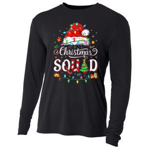 Christmas Morning Squad Red Buffalo Plaid Tree Santa Family Cooling Performance Long Sleeve Crew