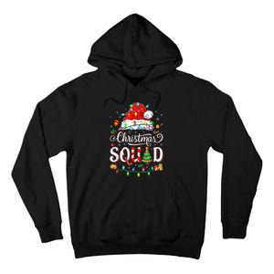 Christmas Morning Squad Red Buffalo Plaid Tree Santa Family Tall Hoodie