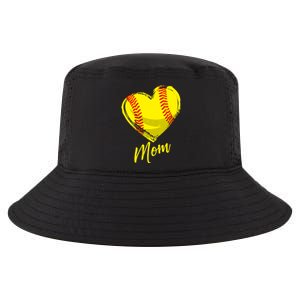 Cute Mom Softball Gift For Proud Pitchers Mama Aunt Gift Cool Comfort Performance Bucket Hat