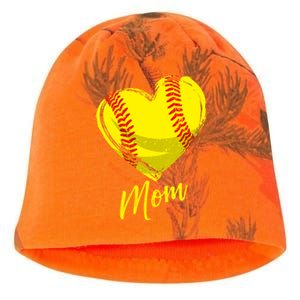 Cute Mom Softball Gift For Proud Pitchers Mama Aunt Gift Kati - Camo Knit Beanie